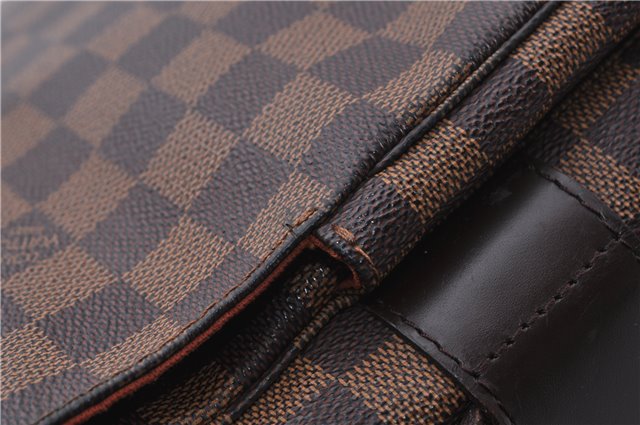 Authentic LOUIS VUITTON Damier Naviglio Shoulder Cross Bag N45255 LV 6174C