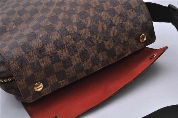 Authentic LOUIS VUITTON Damier Naviglio Shoulder Cross Bag N45255 LV 6174C