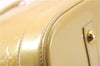 Authentic Louis Vuitton Vernis Alma GM Hand Bag Yellow M91450 LV 6176E