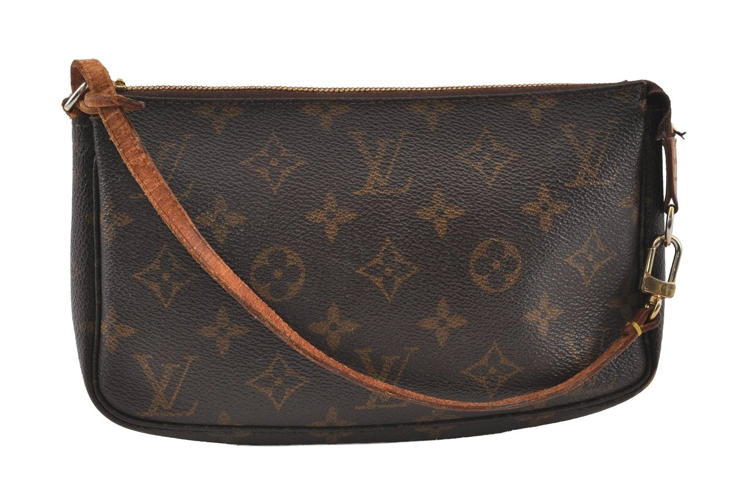 Authentic Louis Vuitton Monogram Pochette Accessoires Pouch M51980 Junk 6176I