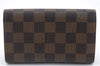 Auth Louis Vuitton Damier Porte Monnaie Billets Tresor Wallet N61730 LV 6177D