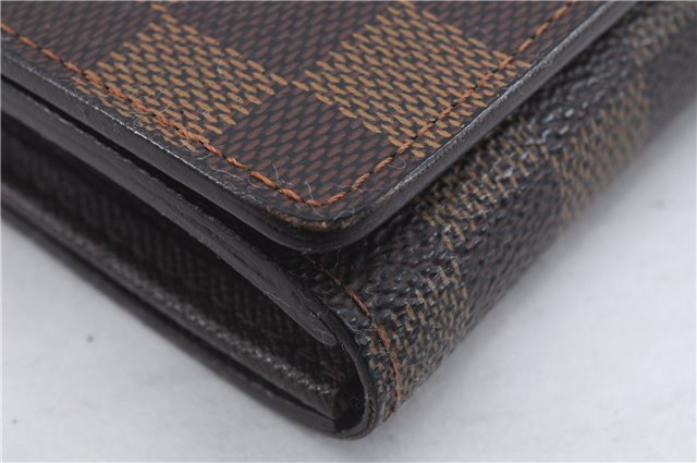 Auth Louis Vuitton Damier Porte Monnaie Billets Tresor Wallet N61730 LV 6177D