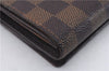 Auth Louis Vuitton Damier Porte Monnaie Billets Tresor Wallet N61730 LV 6177D