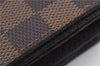 Auth Louis Vuitton Damier Porte Monnaie Billets Tresor Wallet N61730 LV 6177D