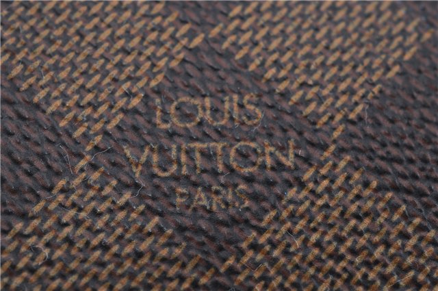 Auth Louis Vuitton Damier Porte Monnaie Billets Tresor Wallet N61730 LV 6177D