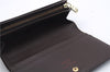 Auth Louis Vuitton Damier Porte Monnaie Billets Tresor Wallet N61730 LV 6177D