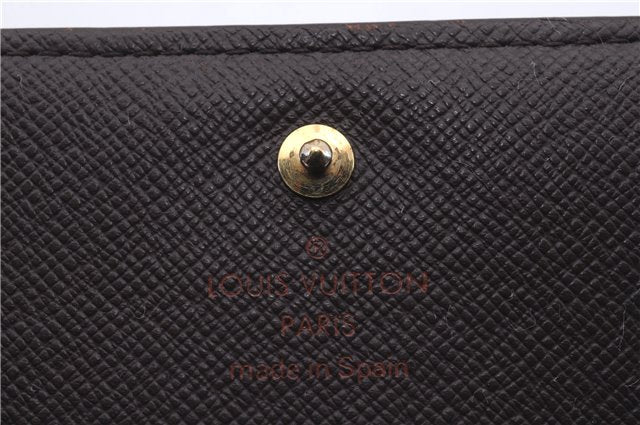 Auth Louis Vuitton Damier Porte Monnaie Billets Tresor Wallet N61730 LV 6177D