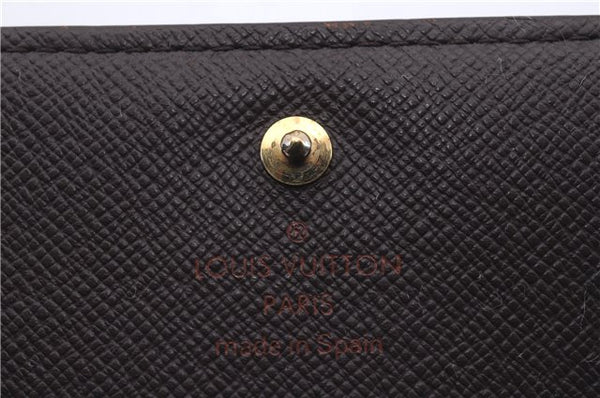 Auth Louis Vuitton Damier Porte Monnaie Billets Tresor Wallet N61730 LV 6177D