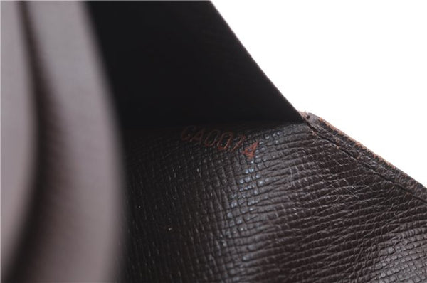 Auth Louis Vuitton Damier Porte Monnaie Billets Tresor Wallet N61730 LV 6177D