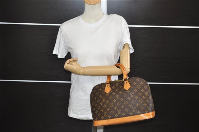 Authentic Louis Vuitton Monogram Alma Hand Bag Purse M51130 LV 6177E