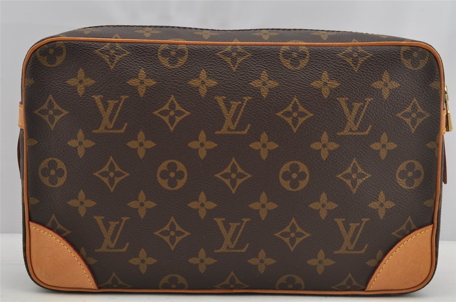 Authentic Louis Vuitton Monogram Compiegne 28 Clutch Hand Bag M51845 LV 6177I