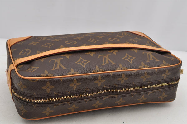 Authentic Louis Vuitton Monogram Compiegne 28 Clutch Hand Bag M51845 LV 6177I