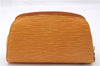 Authentic LOUIS VUITTON Epi Dauphine Cosmetic Pouch Yellow M48449 LV 6179C