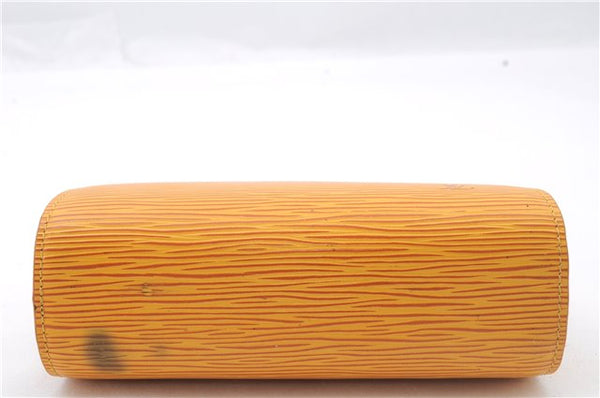 Authentic LOUIS VUITTON Epi Dauphine Cosmetic Pouch Yellow M48449 LV 6179C