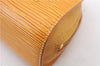Authentic LOUIS VUITTON Epi Dauphine Cosmetic Pouch Yellow M48449 LV 6179C