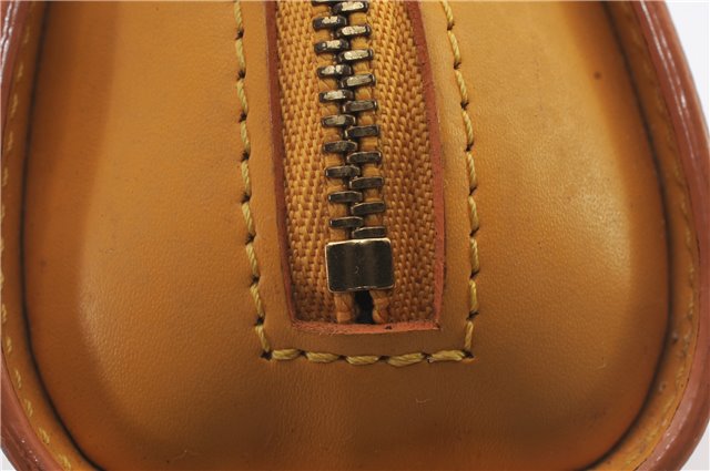 Authentic LOUIS VUITTON Epi Dauphine Cosmetic Pouch Yellow M48449 LV 6179C