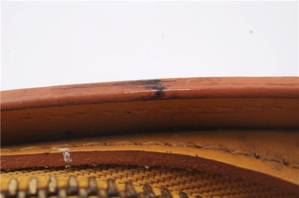 Authentic LOUIS VUITTON Epi Dauphine Cosmetic Pouch Yellow M48449 LV 6179C