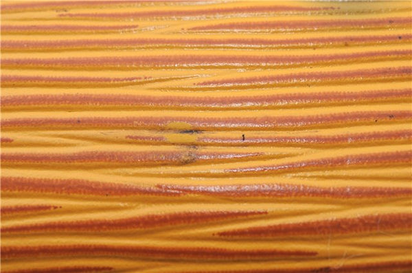 Authentic LOUIS VUITTON Epi Dauphine Cosmetic Pouch Yellow M48449 LV 6179C