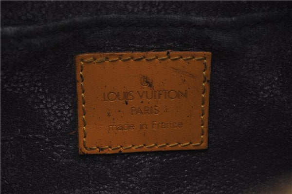 Authentic LOUIS VUITTON Epi Dauphine Cosmetic Pouch Yellow M48449 LV 6179C