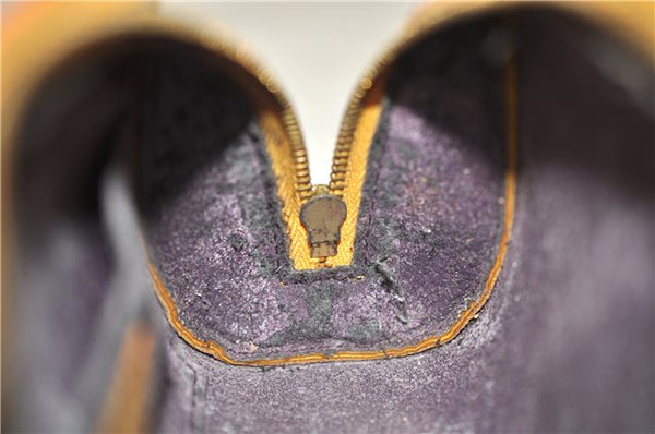 Authentic LOUIS VUITTON Epi Dauphine Cosmetic Pouch Yellow M48449 LV 6179C