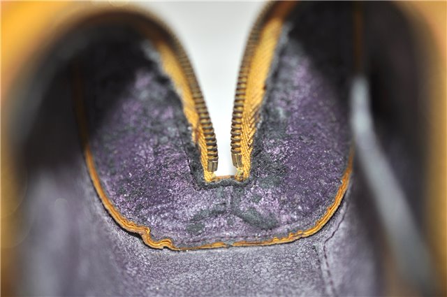 Authentic LOUIS VUITTON Epi Dauphine Cosmetic Pouch Yellow M48449 LV 6179C