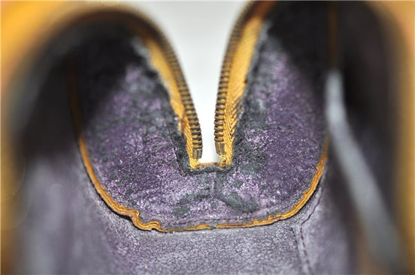 Authentic LOUIS VUITTON Epi Dauphine Cosmetic Pouch Yellow M48449 LV 6179C