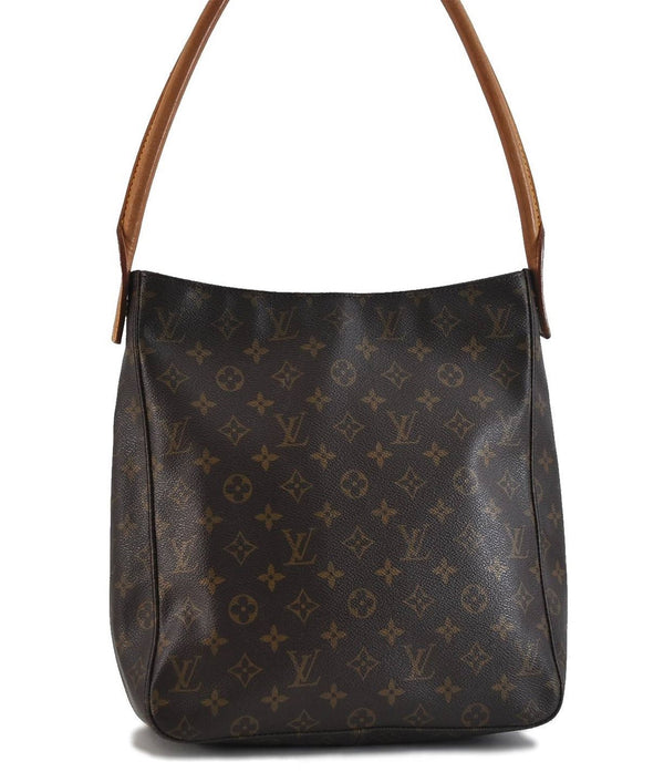Authentic LOUIS VUITTON Monogram Looping GM Shoulder Bag M51145 LV 6181C