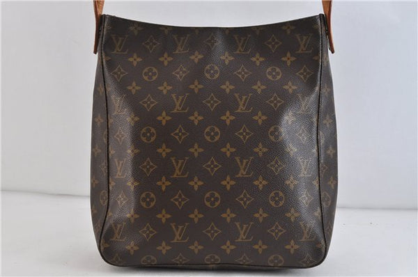 Authentic LOUIS VUITTON Monogram Looping GM Shoulder Bag M51145 LV 6181C