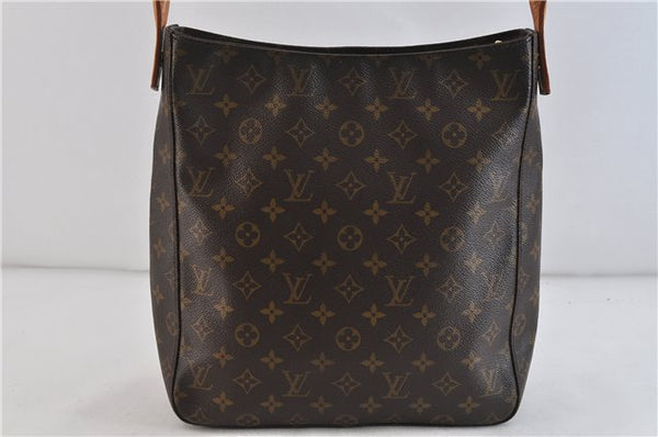 Authentic LOUIS VUITTON Monogram Looping GM Shoulder Bag M51145 LV 6181C