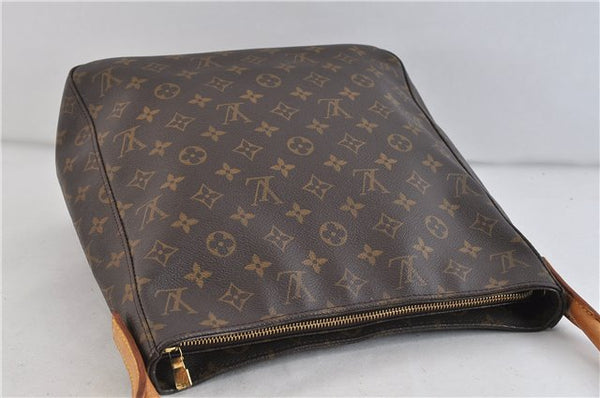 Authentic LOUIS VUITTON Monogram Looping GM Shoulder Bag M51145 LV 6181C