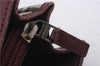 Authentic BURBERRY Nova Check Canvas Leather Hand Bag Purse Beige Red 6181D