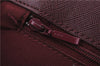 Authentic BURBERRY Nova Check Canvas Leather Hand Bag Purse Beige Red 6181D