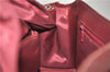 Authentic BURBERRY Nova Check Canvas Leather Hand Bag Purse Beige Red 6181D