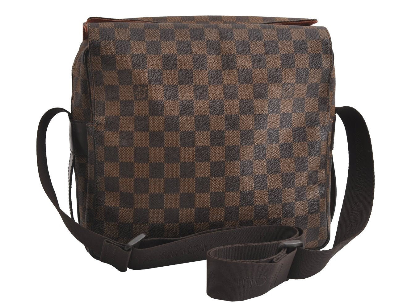 Authentic Louis Vuitton Damier Naviglio Shoulder Cross Body Bag N45255 LV 6181I