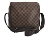 Authentic Louis Vuitton Damier Naviglio Shoulder Cross Body Bag N45255 LV 6181I