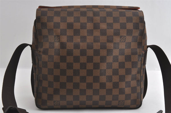 Authentic Louis Vuitton Damier Naviglio Shoulder Cross Body Bag N45255 LV 6181I
