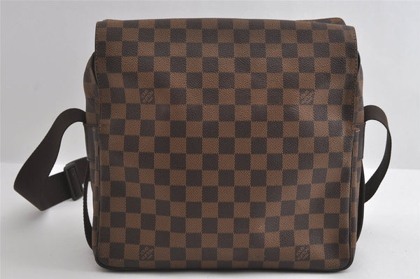 Authentic Louis Vuitton Damier Naviglio Shoulder Cross Body Bag N45255 LV 6181I