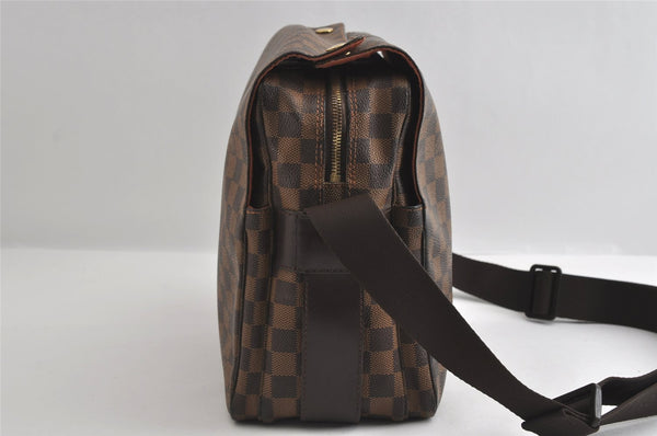 Authentic Louis Vuitton Damier Naviglio Shoulder Cross Body Bag N45255 LV 6181I