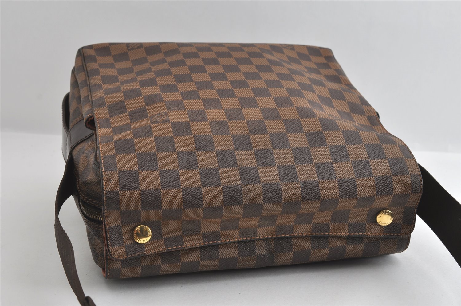 Authentic Louis Vuitton Damier Naviglio Shoulder Cross Body Bag N45255 LV 6181I