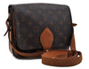 Auth LOUIS VUITTON Monogram Cartouchiere MM Shoulder Cross Bag M51253 LV 6182C