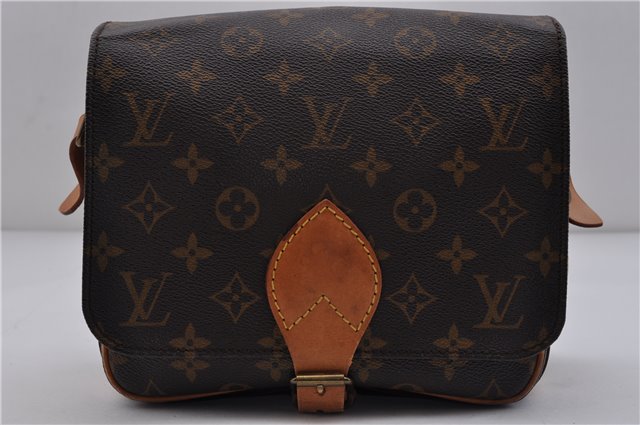 Auth LOUIS VUITTON Monogram Cartouchiere MM Shoulder Cross Bag M51253 LV 6182C