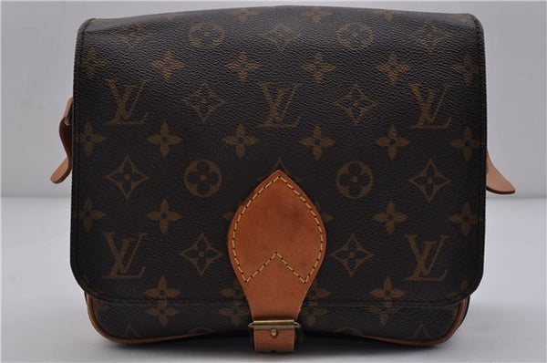 Auth LOUIS VUITTON Monogram Cartouchiere MM Shoulder Cross Bag M51253 LV 6182C