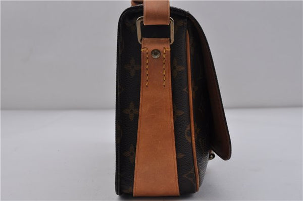 Auth LOUIS VUITTON Monogram Cartouchiere MM Shoulder Cross Bag M51253 LV 6182C