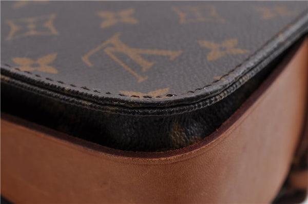 Auth LOUIS VUITTON Monogram Cartouchiere MM Shoulder Cross Bag M51253 LV 6182C