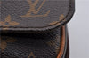 Auth LOUIS VUITTON Monogram Cartouchiere MM Shoulder Cross Bag M51253 LV 6182C