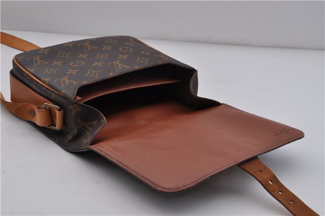 Auth LOUIS VUITTON Monogram Cartouchiere MM Shoulder Cross Bag M51253 LV 6182C