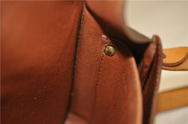 Auth LOUIS VUITTON Monogram Cartouchiere MM Shoulder Cross Bag M51253 LV 6182C