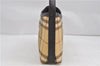 Authentic BURBERRY Nova Check Shoulder Hand Bag Purse PVC Leather Beige 6182D