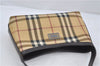Authentic BURBERRY Nova Check Shoulder Hand Bag Purse PVC Leather Beige 6182D