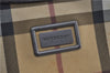 Authentic BURBERRY Nova Check Shoulder Hand Bag Purse PVC Leather Beige 6182D